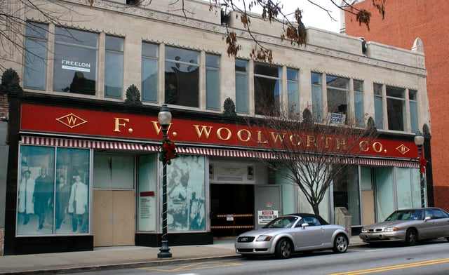 Former Woolworth's store, now the International Civil Rights Center and Museum