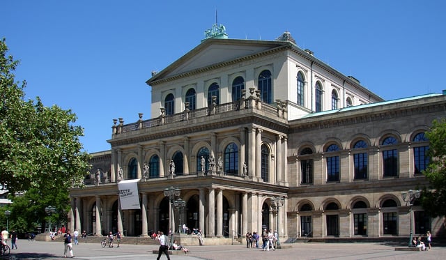 The Staatsoper Hanover ("state opera") is housed in its classical 19th century opera house.