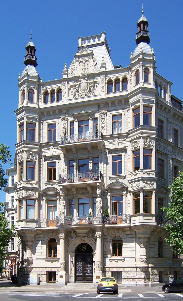 Palais Roßbach, one of the many Gründerzeit buildings in Leipzig