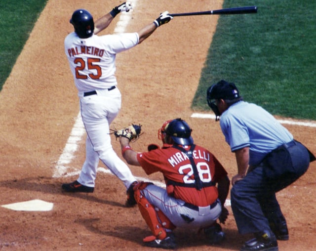 Rafael Palmeiro (batter), one of the MLB players suspended for steroid use