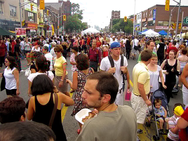 "Taste of the Danforth" attracts one million visitors over three days every August in Greektown.