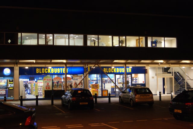 A Blockbuster store in Moor Allerton, Leeds