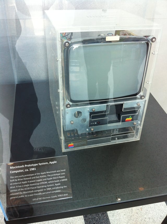 A prototype of the original Macintosh from 1981 (at the Computer History Museum)