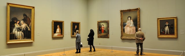 European paintings at the museum.