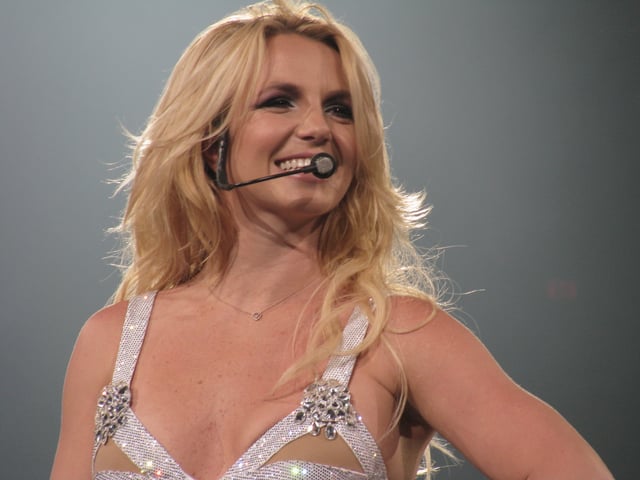 Spears performing at the Femme Fatale Tour, July 2011