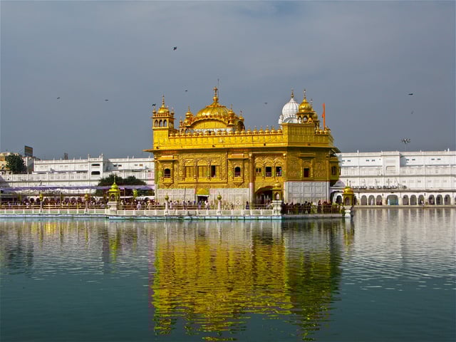 Located in Amritsar, Harmandir Sahib is the holiest shrine of Sikhism.