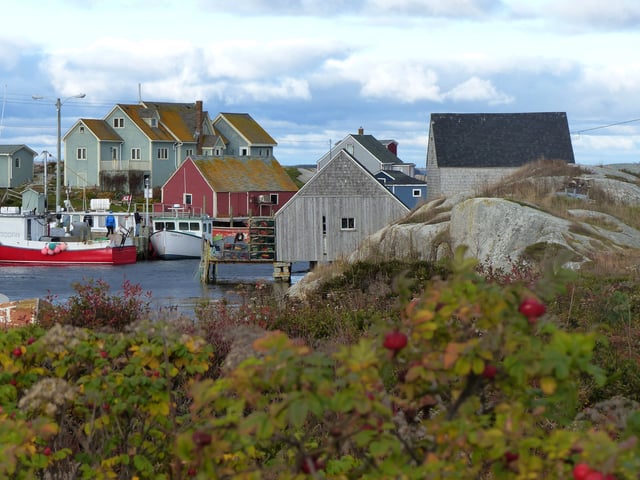 The community of Peggy's Cove is a major tourist attraction.