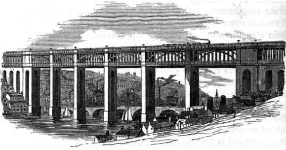 Losh, Wilson and Bell constructed the approaches for the Newcastle-Gateshead High Level Bridge, c. 1852