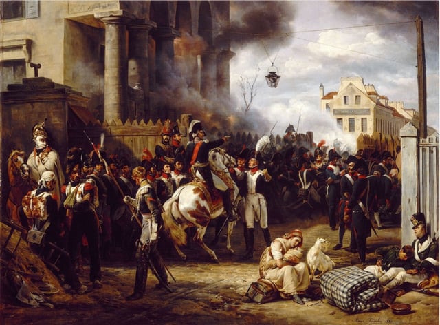 The national Guard of Paris at the Battle of Paris, 1814