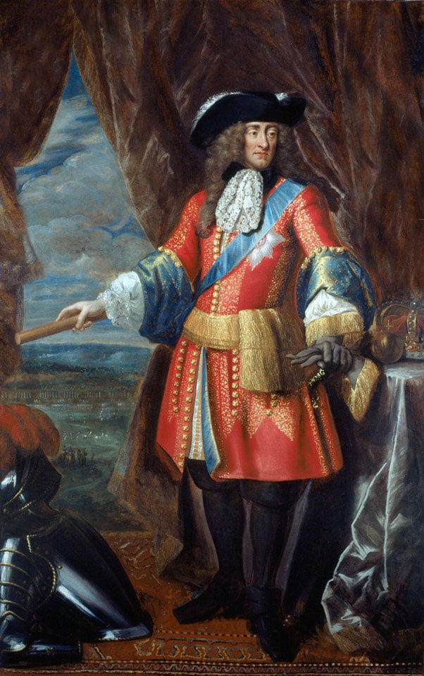 James portrayed c. 1685 in his role as head of the army, wearing a general officer's state coat