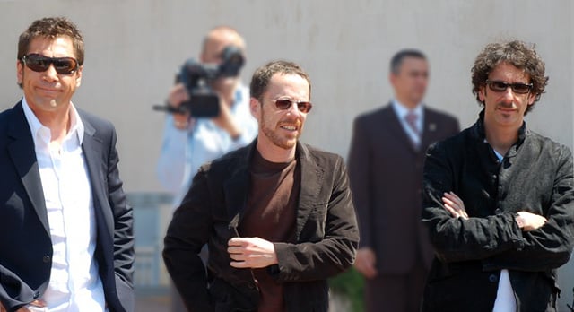 With Javier Bardem at the 2007 Cannes Film Festival