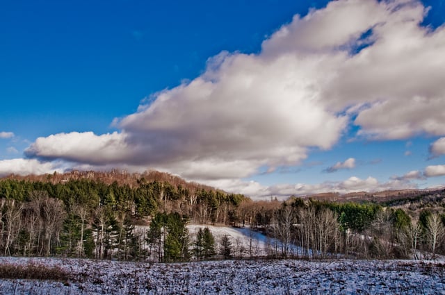 Vermont winter landscape