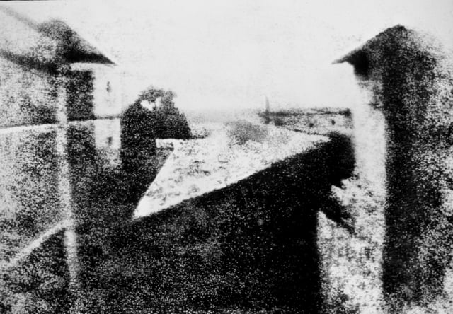 View from the Window at Le Gras, 1826 or 1827, the earliest surviving camera photograph