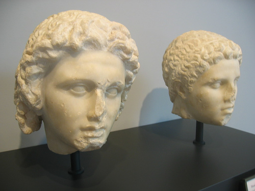 Alexander, left, and Hephaestion, right