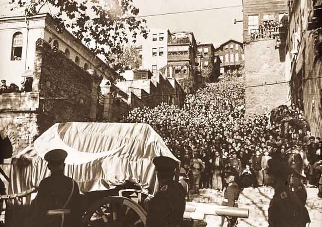 A view from the state funeral of Atatürk, November 1938
