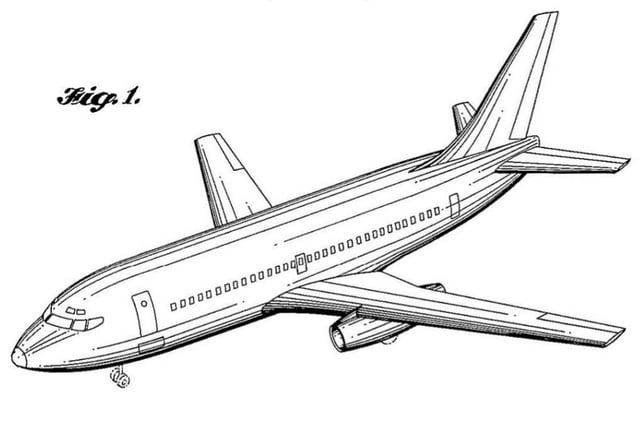 Oct 18, 1966 Jet aircraft patent, filed June 22, 1965 by John Steiner and Joe Sutter for Boeing