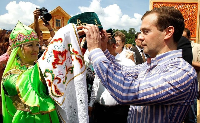 Medvedev visits the Russian Republic of Tatarstan