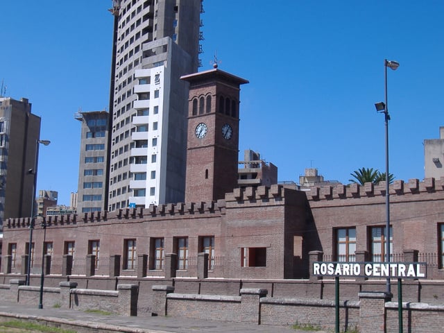 Seat of the Center District, at the former Rosario Central railway station.