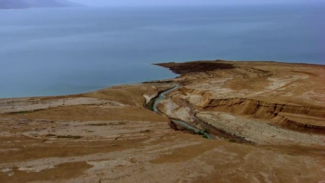 River Jordan draining into the Dead Sea
