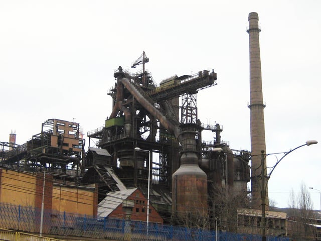 The historic blast furnace #2, completed 1962