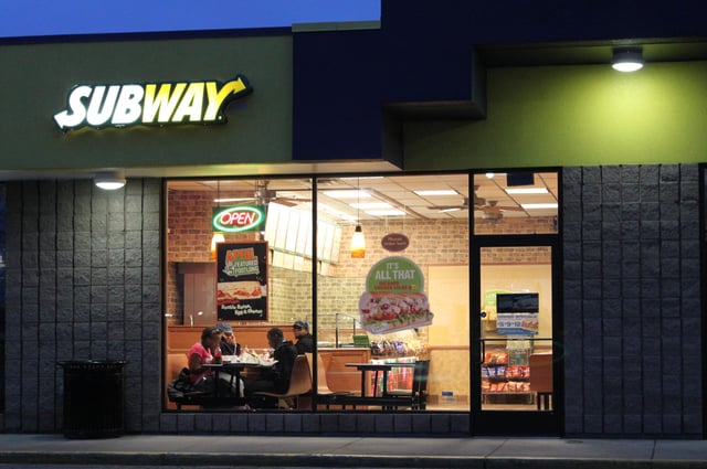 Subway restaurant in Pittsfield Township, Michigan (2011)