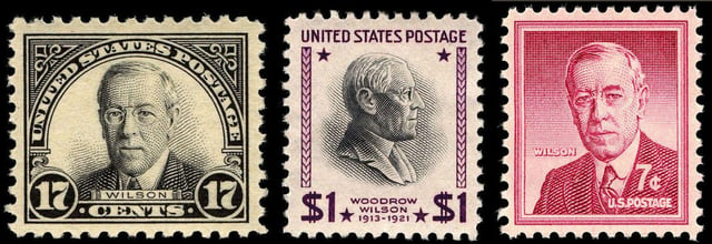 Stamps memorializing Wilson