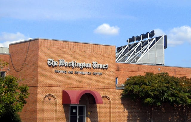 The printing and distribution center of The Washington Times