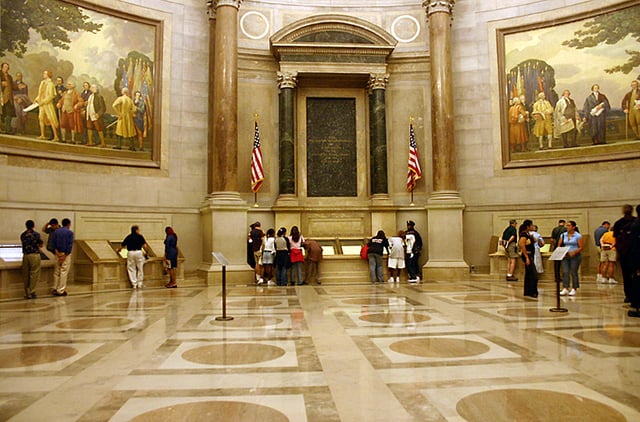 The Rotunda for the Charters of Freedom in the National Archives building