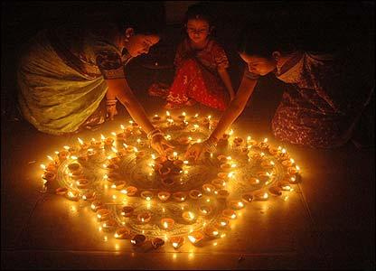 The festival of lights, Diwali, is celebrated by Hindus all over the world.