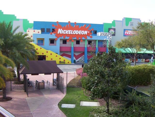 Nickelodeon Studios as viewed from the Hard Rock Cafe in March 2004 before it closed