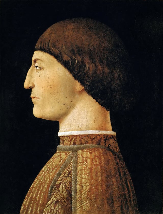 Portrait of Sigismondo Pandolfo Malatesta called the Wolf of Rimini, by Piero della Francesca, c. 1450, Louvre