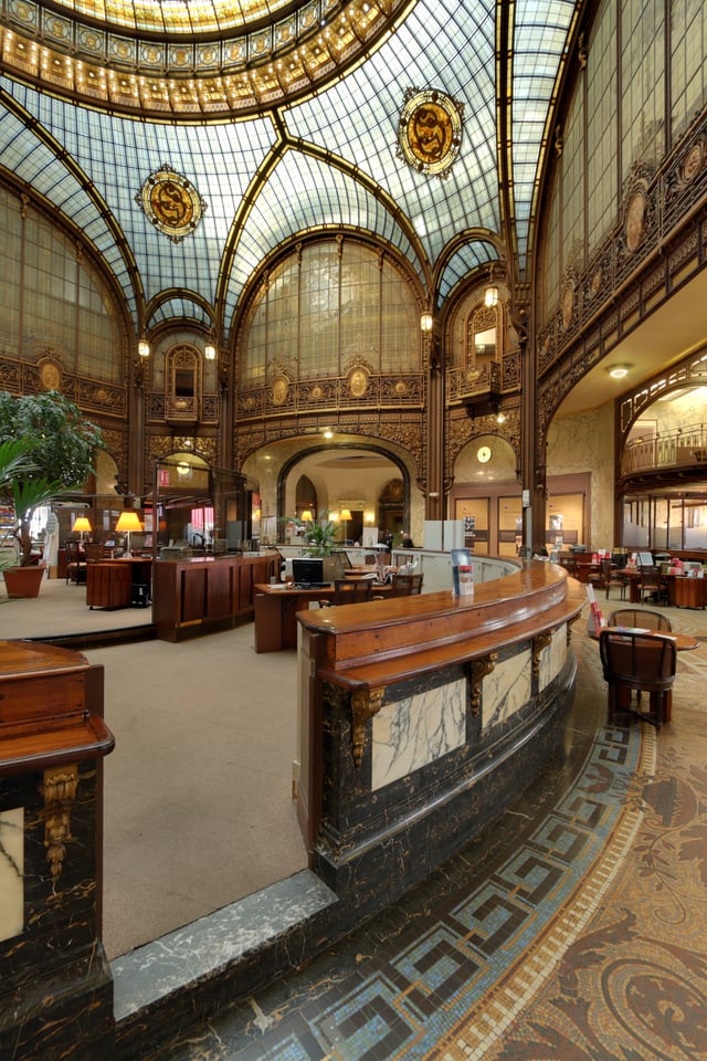 Société Générale's central branch, in Paris, now a *Monument historique *.