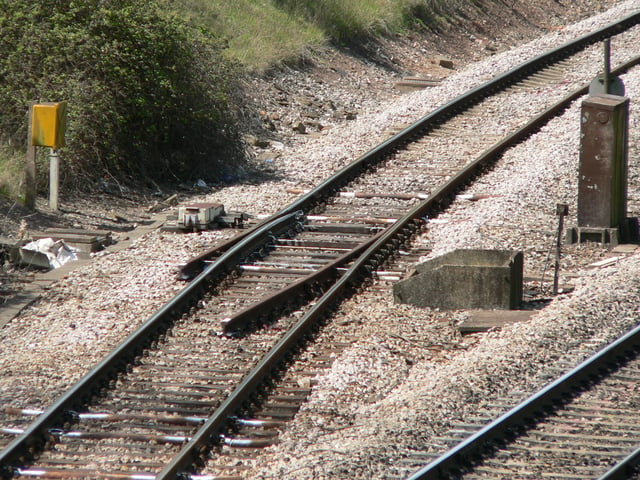 Trap points at the exit from a yard