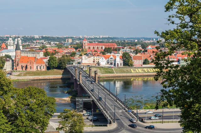 View of Kaunas, Lithuania