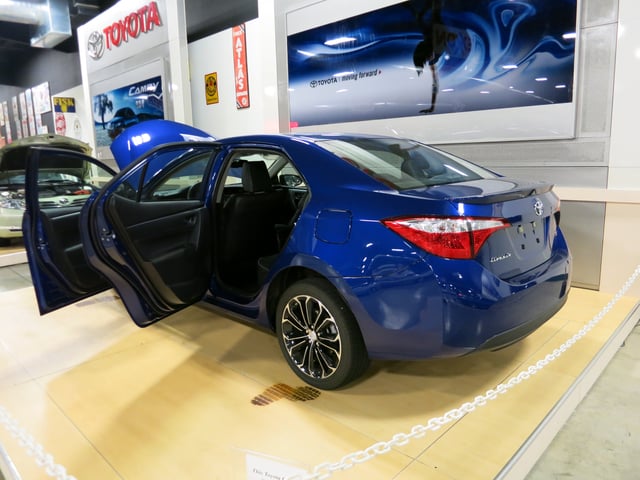 2014 Toyota Corolla built by Toyota Motor Manufacturing Mississippi on display at the Tupelo Automobile Museum
