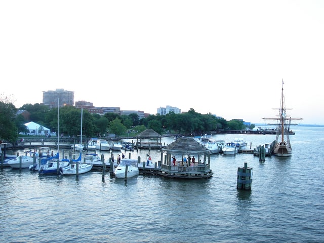 Alexandria waterfront, along the Potomac River
