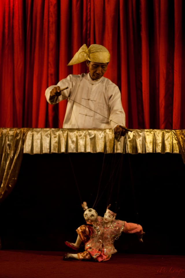 Burmese puppet performance