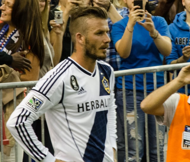 Beckham with LA Galaxy in 2012
