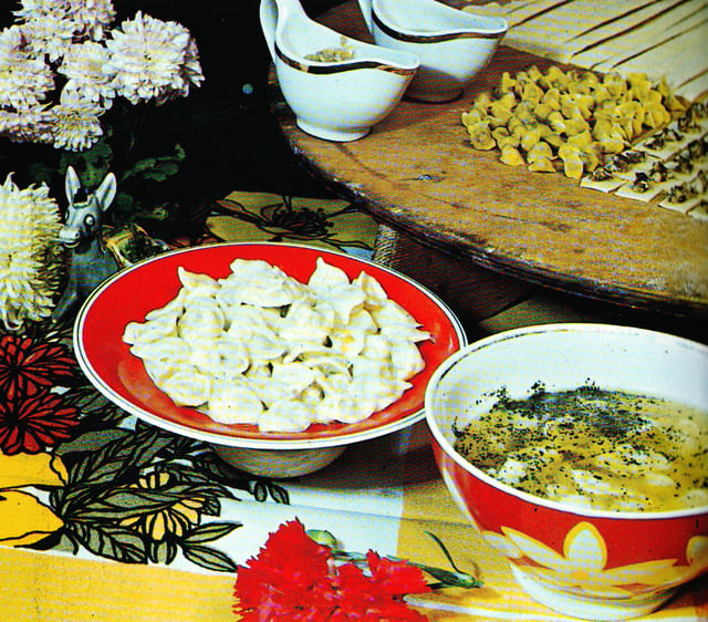 Dushbara, a traditional Azerbaijani meal