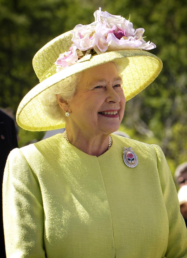 Queen Elizabeth II, a constitutional monarch