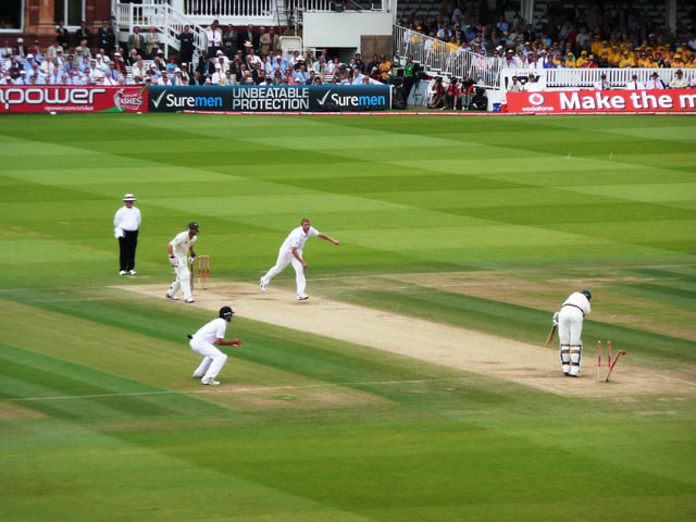 England playing Australia at Lord's Cricket Ground in the 2009 Ashes series. After winning the 2019 Cricket World Cup, England became the first country to win the World Cups in football, rugby union and cricket.