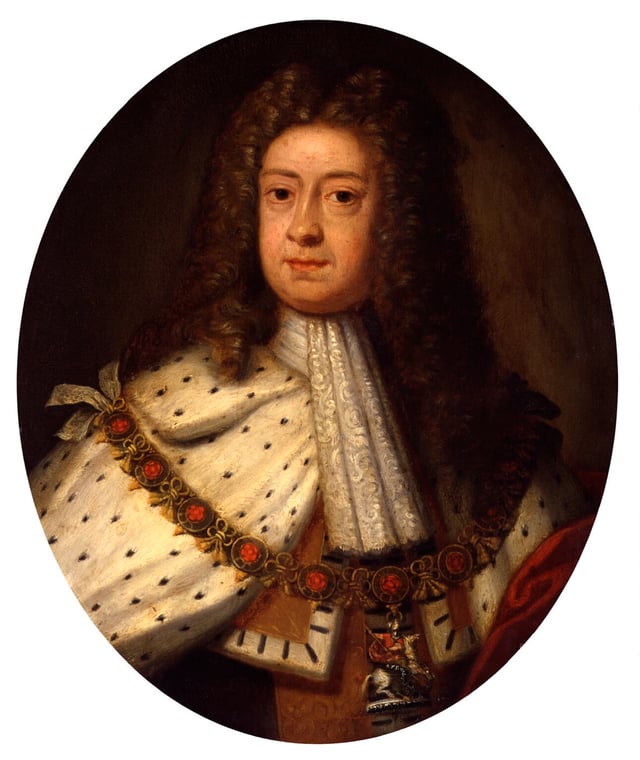 George c.1714, the year of his succession, as painted by Sir Godfrey Kneller