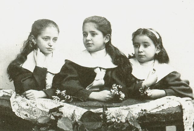 Franz Kafka's sisters, from the left  Valli, Elli, Ottla