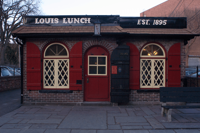 Louis' Lunch, where the hamburger was reputedly invented in 1900
