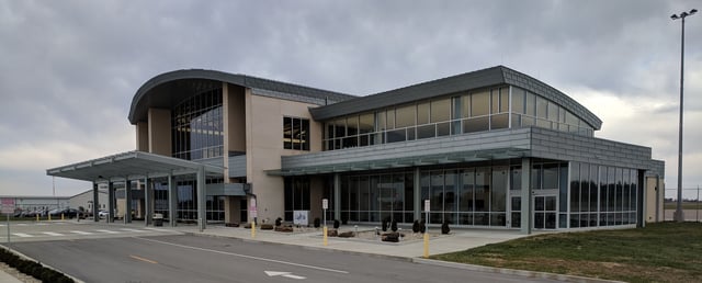 Terminal building at Veterans Airport of Southern Illinois.