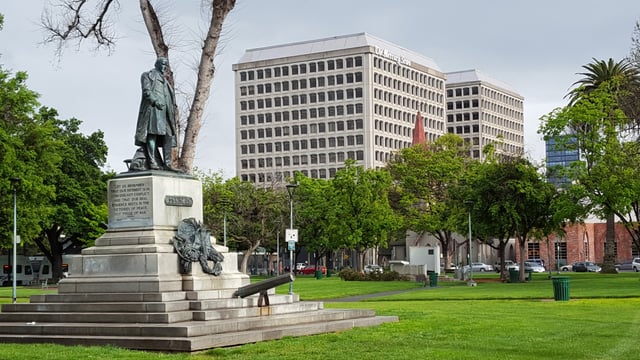 President William McKinley memorial in St. James Park