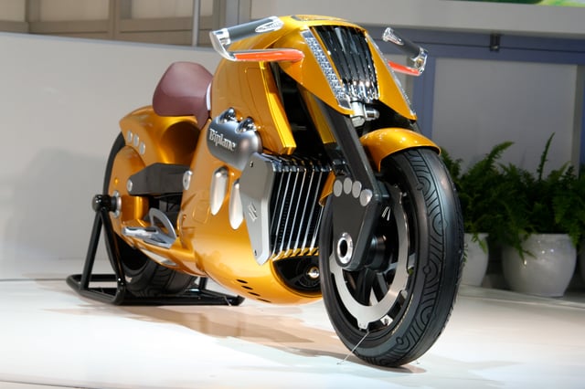 Suzuki Biplane concept motorcycle at the 2007 Tokyo Motor Show