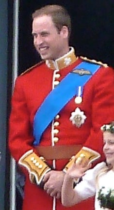 Prince William, Duke of Cambridge wearing Garter Riband and Star