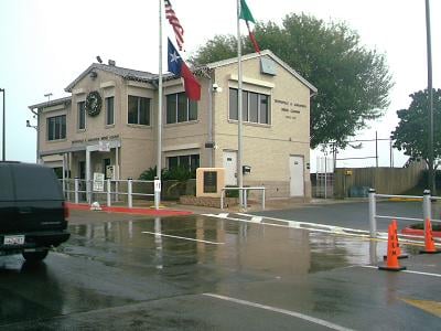 A view of the Brownsville & Matamoros Bridge office