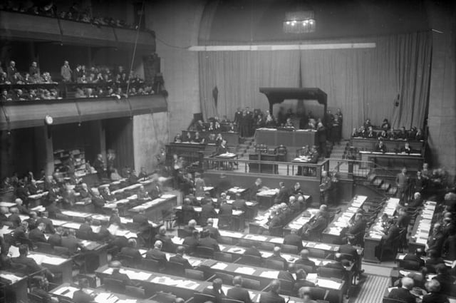 The League of Nations assembly, held in Geneva, Switzerland, 1930